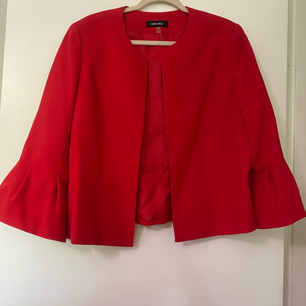 Nine West Women's Bold Red Blazer